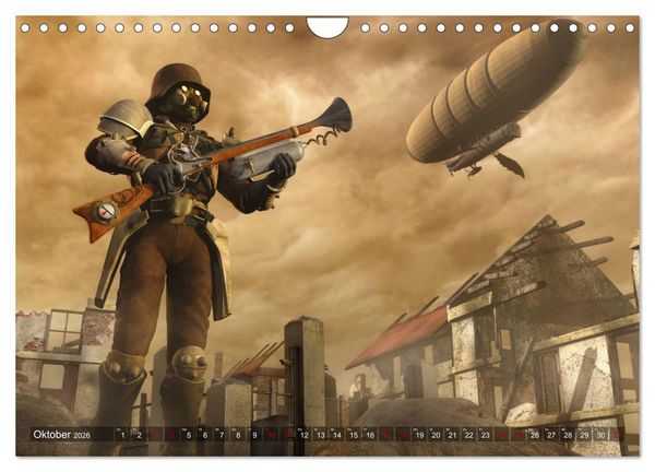 Produktbild: Steampunk Tr&auml;ume (Wandkalender 2026 DIN A4 quer), CALVENDO Monatskalender