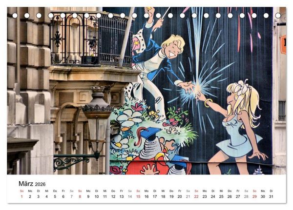 Produktbild: 300mm - Br&uuml;ssel (Tischkalender 2026 DIN A5 quer), CALVENDO Monatskalender