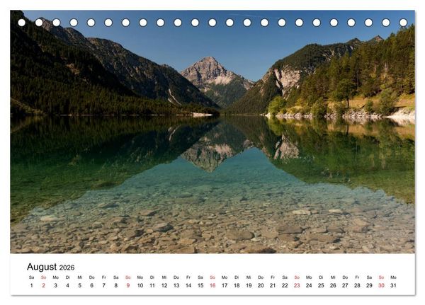 Produktbild: Berge und Seen rund um die Zugspitze (Tischkalender 2026 DIN A5 quer), CALVENDO Monatskalender