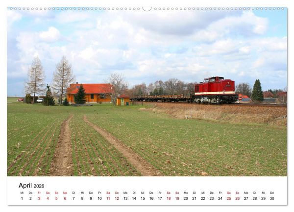 Produktbild: Unterwegs auf den Schienenwegen von Ostsachsen (hochwertiger Premium Wandkalender 2026 DIN A2 quer), Kunstdruck in Hochglanz