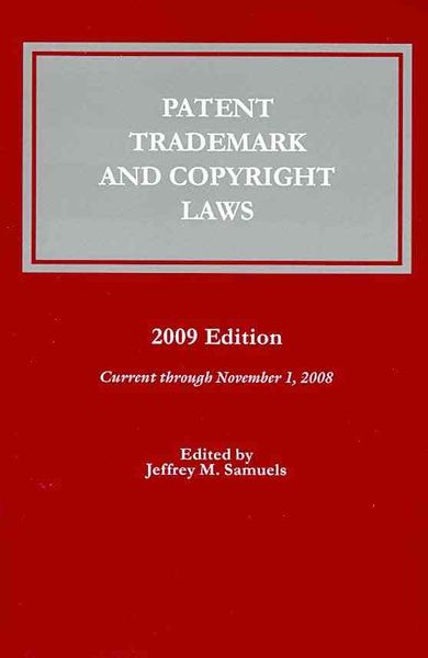 Produktbild: Patent, Trademark and Copyright Laws: 2009