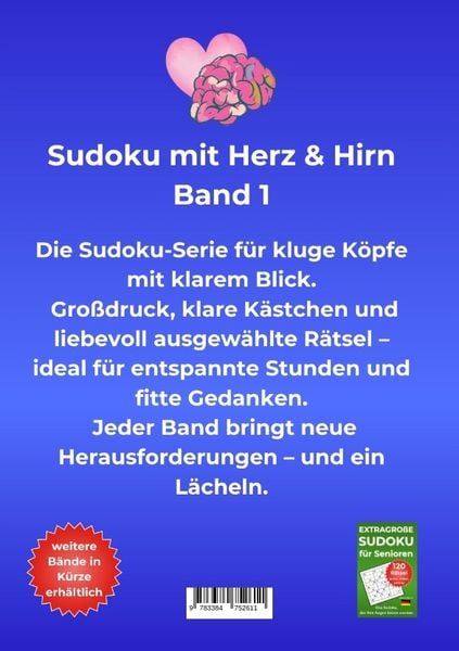 Produktbild: Sudoku mit Herz & Hirn &ndash; Band 1!