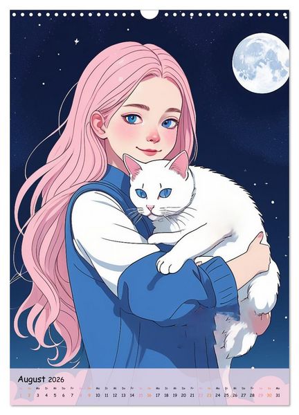 Produktbild: Tr&auml;ume eines jungen Herzens &ndash; Eine Manga-Reise zur Selbstfindung (Wandkalender 2026 DIN A3 hoch), CALVENDO Monatskalender