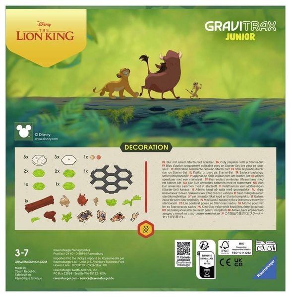 Disney Der König der Löwen 23862 - GraviTrax Junior Extension Lion King