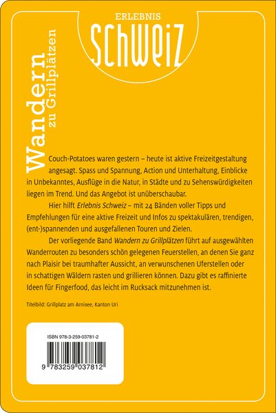 Produktbild: K&uuml;mmerly+Frey Erlebnis Schweiz Wandern zu Grillpl&auml;tzen - Wanderf&uuml;hrer