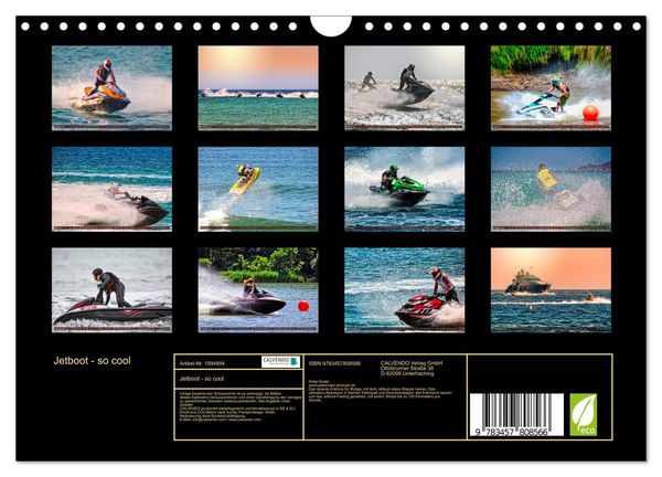 Produktbild: Jetboot - so cool (Wandkalender 2026 DIN A4 quer), CALVENDO Monatskalender