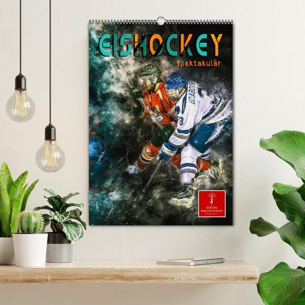 Produktbild: Eishockey spektakul&auml;r (Wandkalender 2026 DIN A2 hoch), CALVENDO Monatskalender