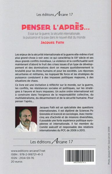 Produktbild: Penser apres essai sur guerre
