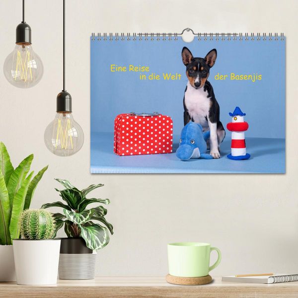 Produktbild: Eine Reise in die Welt der Basenjis (Wandkalender 2026 DIN A4 quer), CALVENDO Monatskalender
