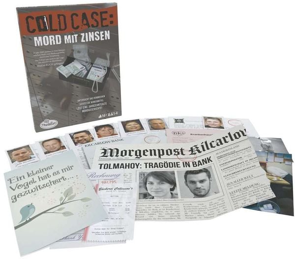 ThinkFun ColdCase: Mord mit Zinsen - Kombinationsspiel ab 14 Jahre
