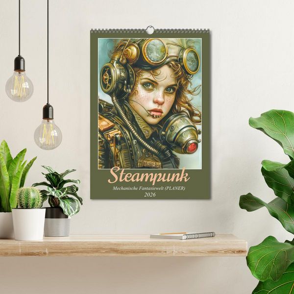 Produktbild: Steampunk - Mechanische Fantasiewelt (Wandkalender 2026 DIN A3 hoch), CALVENDO Monatskalender