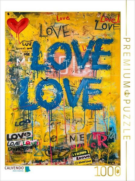 Produktbild: CALVENDO Puzzle &Uuml;berall ist Liebe | 1000 Teile Lege-Gr&ouml;&szlig;e 64x48cm Foto-Puzzle f&uuml;r gl&uuml;ckliche Stunden