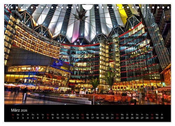 Produktbild: Berlin bei Nacht (Wandkalender 2026 DIN A4 quer), CALVENDO Monatskalender