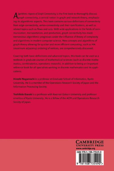 Produktbild: Algorithmic Aspects of Graph Connectivity