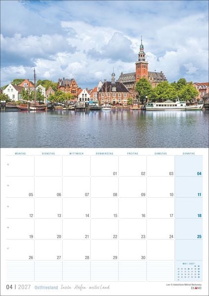 Produktbild: Ostfriesland Kalender 2027 - Inseln &middot; H&auml;fen &middot; weites Land