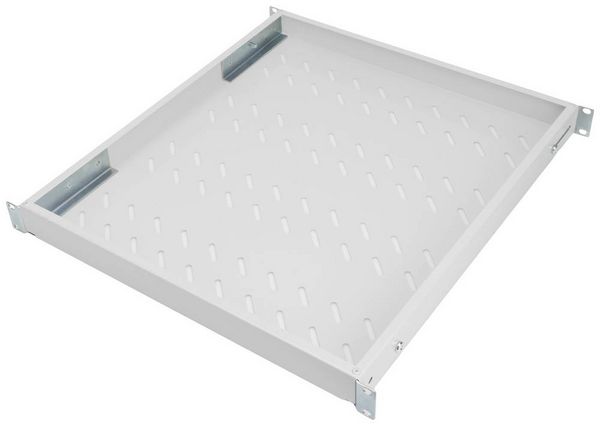 Produktbild: Digitus DN-97646 19 Zoll Netzwerkschrank-Ger&auml;teboden 1 HE variable Befestigungsschienen Geeignet f&uuml;r Schranktiefe: 800 mm Lichtgrau (RAL 7035)
