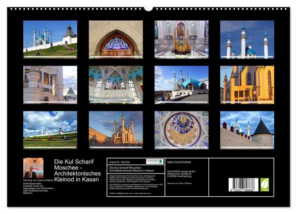 Produktbild: Die Kul Scharif Moschee - Architektonisches Kleinod in Kasan (hochwertiger Premium Wandkalender 2026 DIN A2 quer), Kunstdruck in Hochglanz