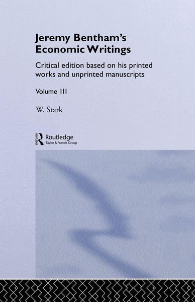 Produktbild: Jeremy Bentham's Economic Writings