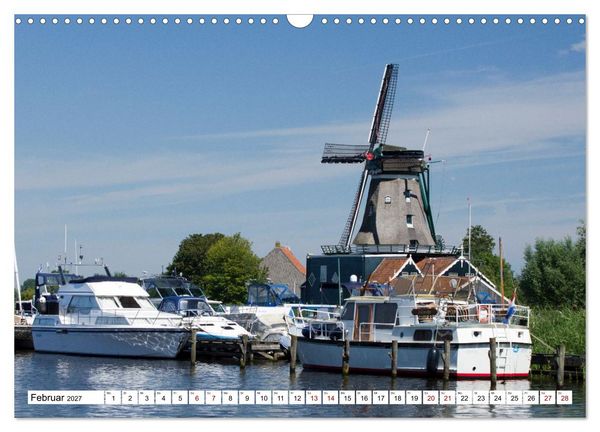 Produktbild: Hausbooturlaub Niederlande - Friesland und Groningen (Wandkalender 2027 DIN A3 quer), CALVENDO Monatskalender