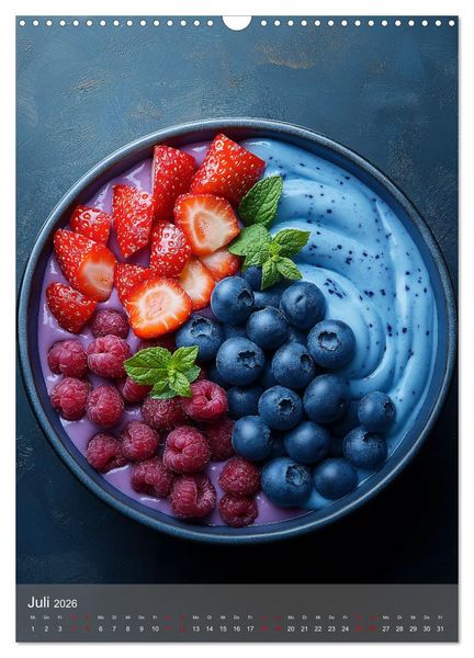Produktbild: Smoothie Bowls - frisch und fruchtig durchs Jahr (Wandkalender 2026 DIN A3 hoch), CALVENDO Monatskalender