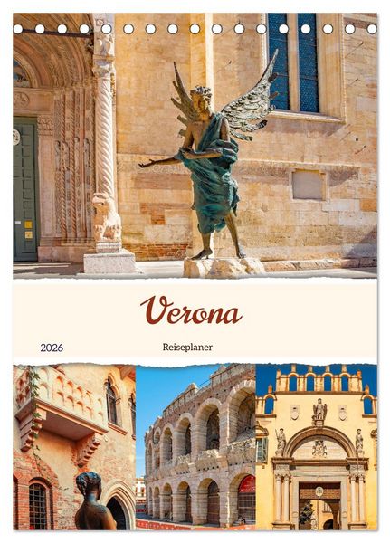 Produktbild: Verona - Reiseplaner (Tischkalender 2026 DIN A5 hoch), CALVENDO Monatskalender