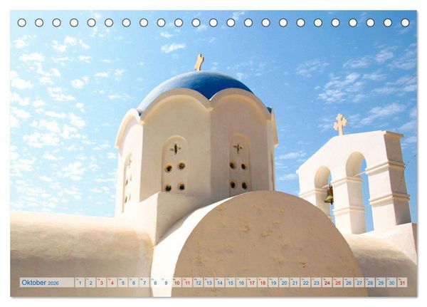 Produktbild: Mein Reisetraum Griechenland (Tischkalender 2026 DIN A5 quer), CALVENDO Monatskalender