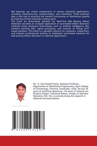 Produktbild: An Automated Solution for Real-Time Ball Bearing Defect Detection