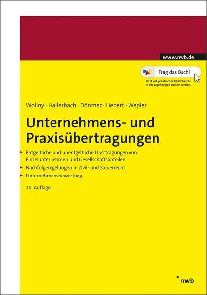 Produktbild: Unternehmens- und Praxis&uuml;bertragungen