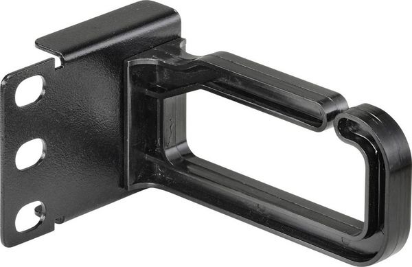 Produktbild: Renkforce RF-4870824 19 Zoll Kabelhalter 360&deg; drehbare Kabelf&uuml;hrungsb&uuml;gel Geeignet f&uuml;r Schranktiefe: 200 mm Schwarz