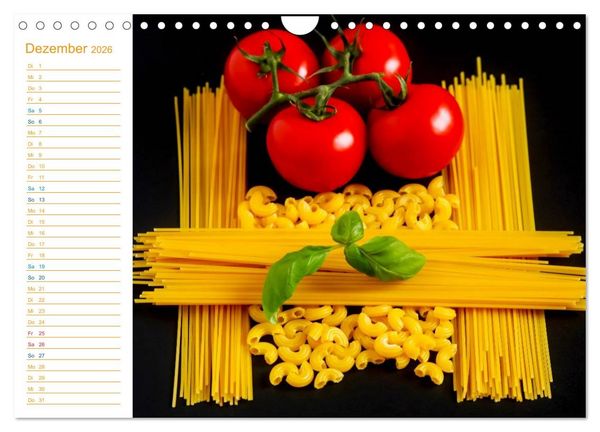 Produktbild: Pasta (Wandkalender 2026 DIN A4 quer), CALVENDO Monatskalender