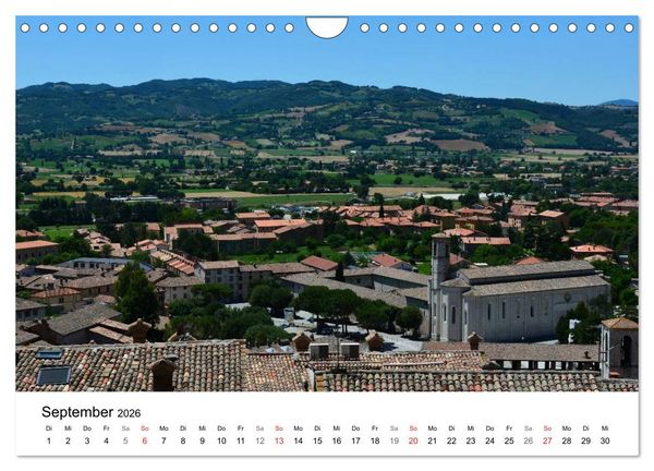 Produktbild: Gubbio - die mittelalterliche Stadt in Umbrien (Wandkalender 2026 DIN A4 quer), CALVENDO Monatskalender