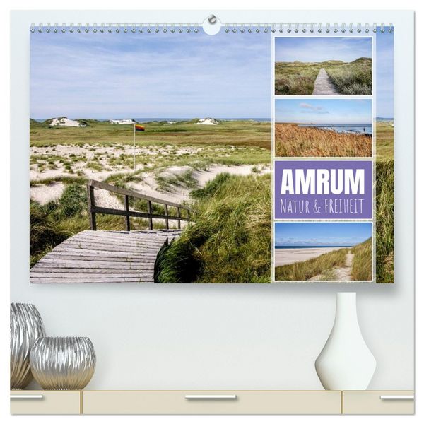 Produktbild: Amrum: Natur und Freiheit (hochwertiger Premium Wandkalender 2026 DIN A2 quer), Kunstdruck in Hochglanz