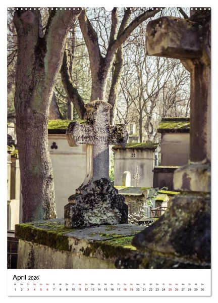 Produktbild: Le Cimeti&egrave;re du P&egrave;re-Lachaise in Paris (Wandkalender 2026 DIN A2 hoch), CALVENDO Monatskalender