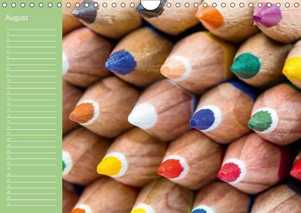 Produktbild: Die bunte Welt der Stifte - Geburtstagskalender (Wandkalender immerw&auml;hrend DIN A4 quer)
