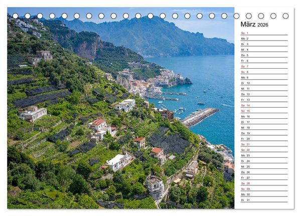 Produktbild: Amalfik&uuml;ste - Der Planer (Tischkalender 2026 DIN A5 quer), CALVENDO Monatskalender