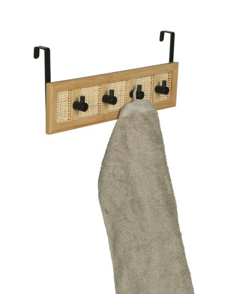 Produktbild: T&uuml;rgarderobe Mod. Allegre, aus Bambus und Rattan