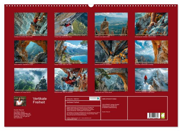 Produktbild: Vertikale Freiheit (Wandkalender 2026 DIN A2 quer), CALVENDO Monatskalender