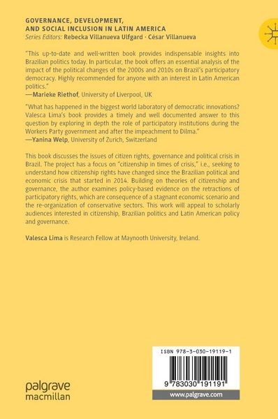 Produktbild: Participatory Citizenship and Crisis in Contemporary Brazil