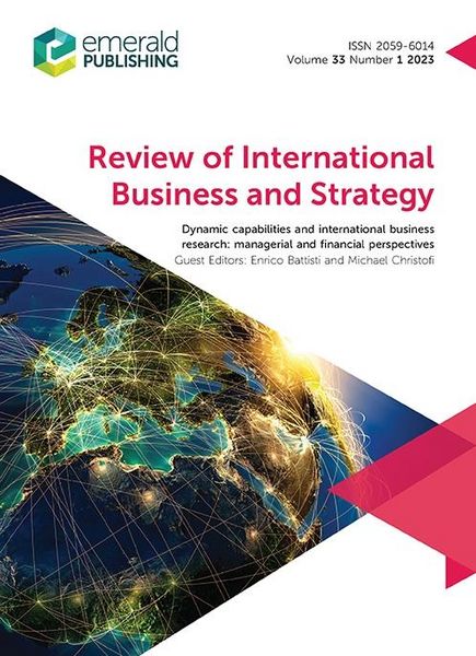 Produktbild: Dynamic capabilities and international business research