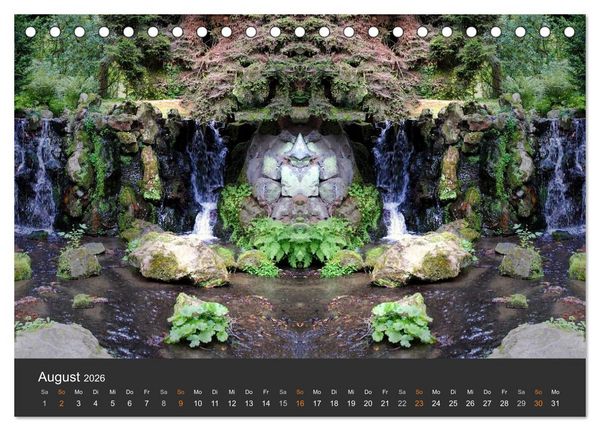 Produktbild: Spiegelwelten - Im Reich der Naturwesen (Tischkalender 2026 DIN A5 quer), CALVENDO Monatskalender