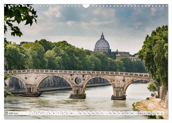 Produktbild: Italienisches Stadtgefl&uuml;ster, Rom - Mailand - Florenz (Wandkalender 2026 DIN A3 quer), CALVENDO Monatskalender