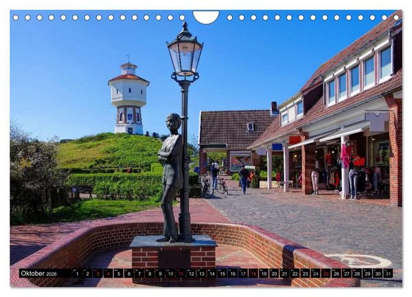 Produktbild: Langeoog - Sch&ouml;nste Insel Ostfrieslands (Wandkalender 2026 DIN A4 quer), CALVENDO Monatskalender