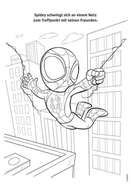 Produktbild: MARVEL Spidey und seine Super-Freunde: Mein cooler Malblock