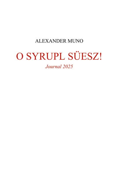 Produktbild: O Syrupl s&uuml;esz!