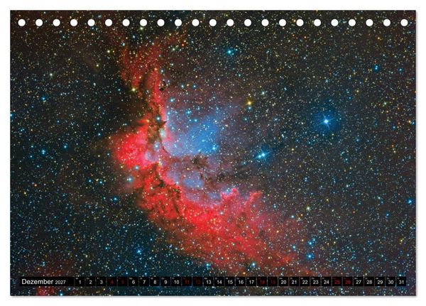 Produktbild: Farbiges Weltall (Tischkalender 2027 DIN A5 quer), CALVENDO Monatskalender