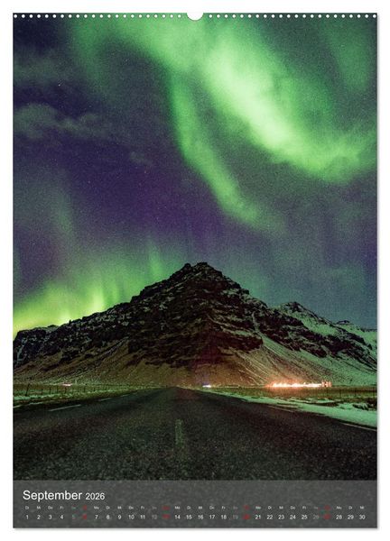 Produktbild: Aurora - Polarlicht des Nordens (hochwertiger Premium Wandkalender 2026 DIN A2 hoch), Kunstdruck in Hochglanz