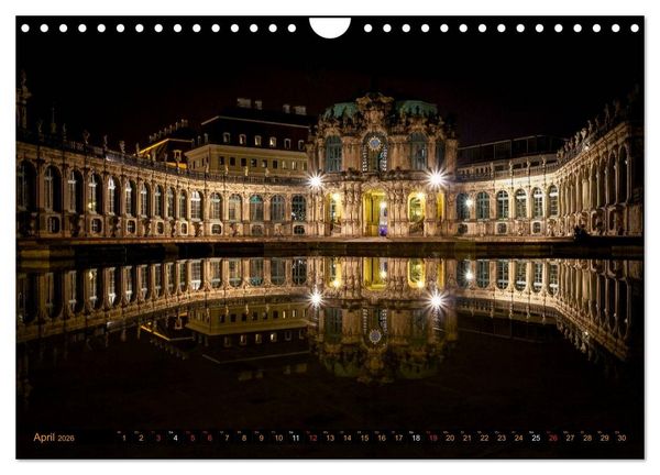 Produktbild: Eine Nacht in Dresden (Wandkalender 2026 DIN A4 quer), CALVENDO Monatskalender