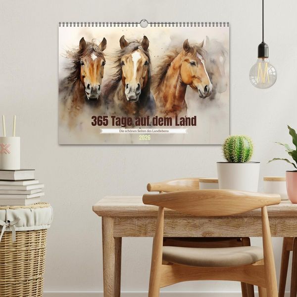 Produktbild: 365 Tage auf dem Land (Wandkalender 2026 DIN A3 quer), CALVENDO Monatskalender