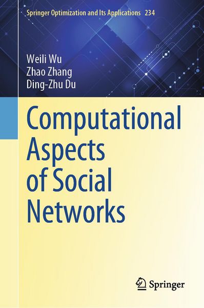 Produktbild: Computational Aspects of Social Networks