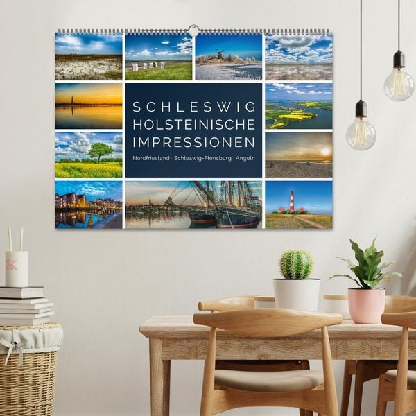 Produktbild: Schleswig-Holsteinische Impressionen (Wandkalender 2026 DIN A2 quer), CALVENDO Monatskalender